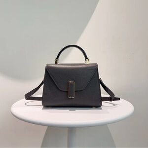 Valextra Smokey Grey ISIDE Crossbody Bag Mini